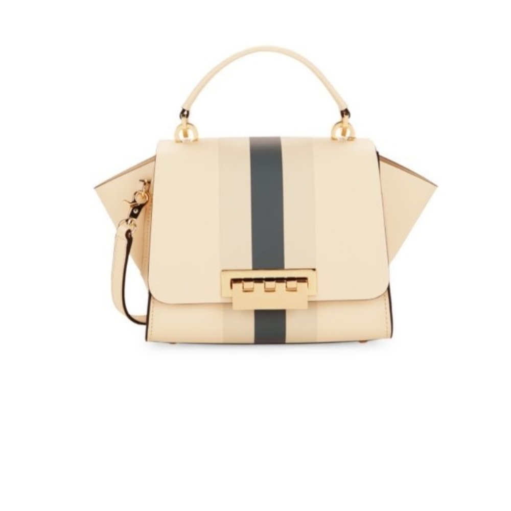 ZAC ZAC POSEN Eartha Striped Leather Crossbody Bag